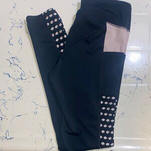 Chic Kids Leggings in Black and Pink